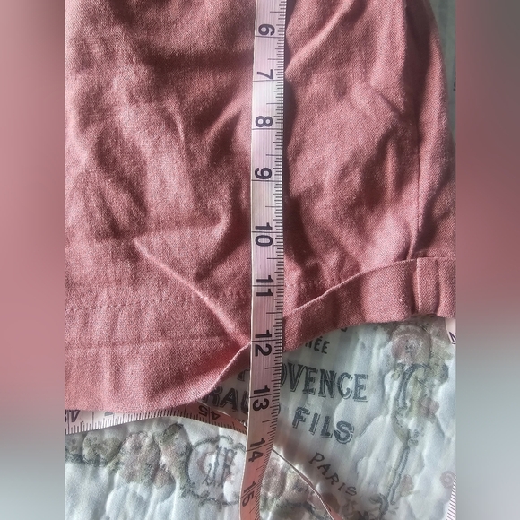 NWT Love Tree Dusty Rose Linen Blend Shorts Size M - Picture 8 of 8